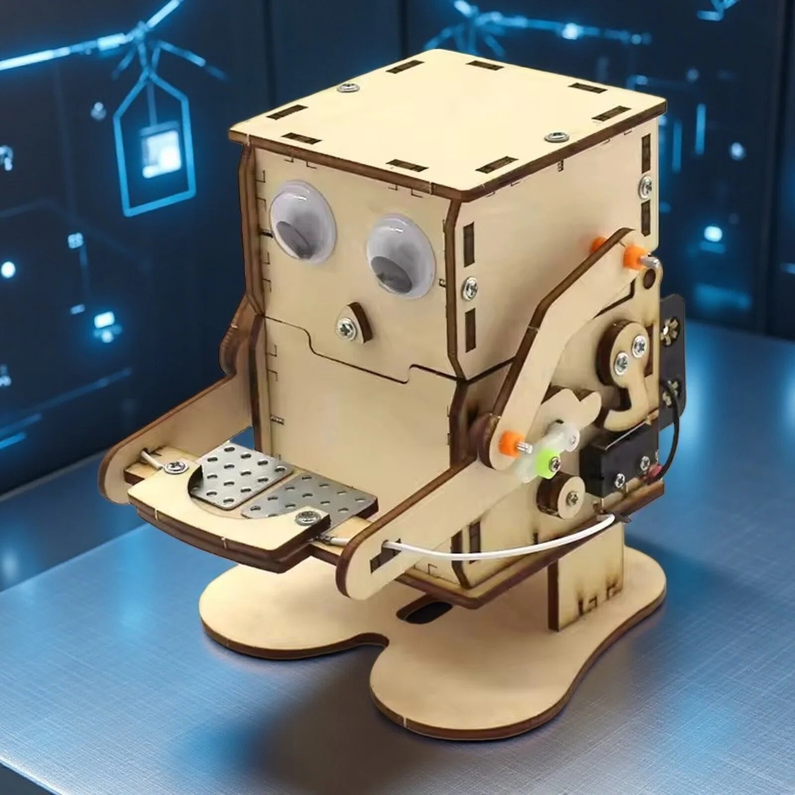Science Max - DIY Coin swallowing robot Coin Eating