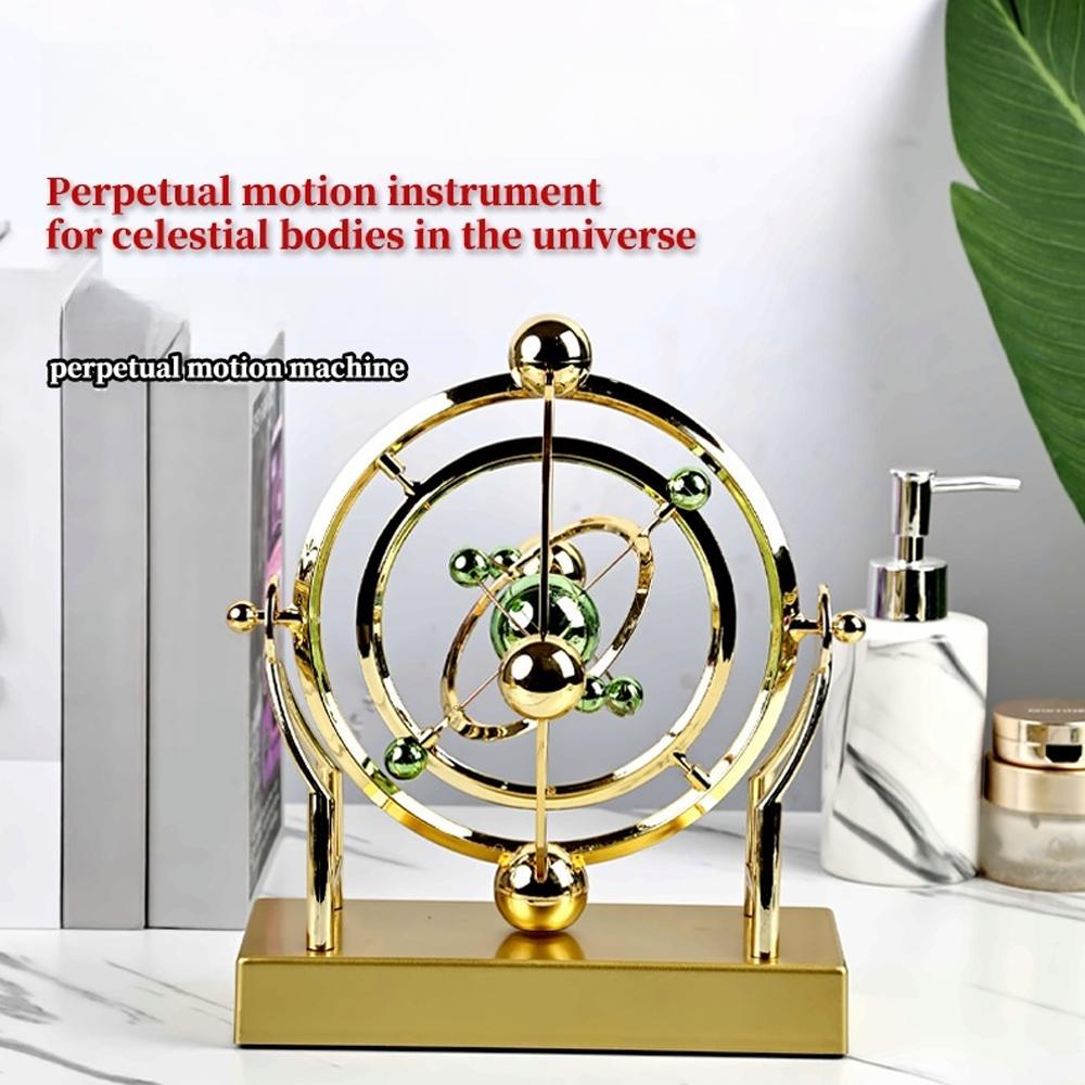 Newton Cradle Large - Celestial Orbit Perpetual Motion Pendulum Rotating
