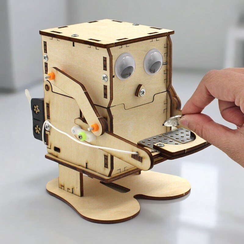 Wooden Assemble DIY Robot Eati - огляд і ціна Science Max