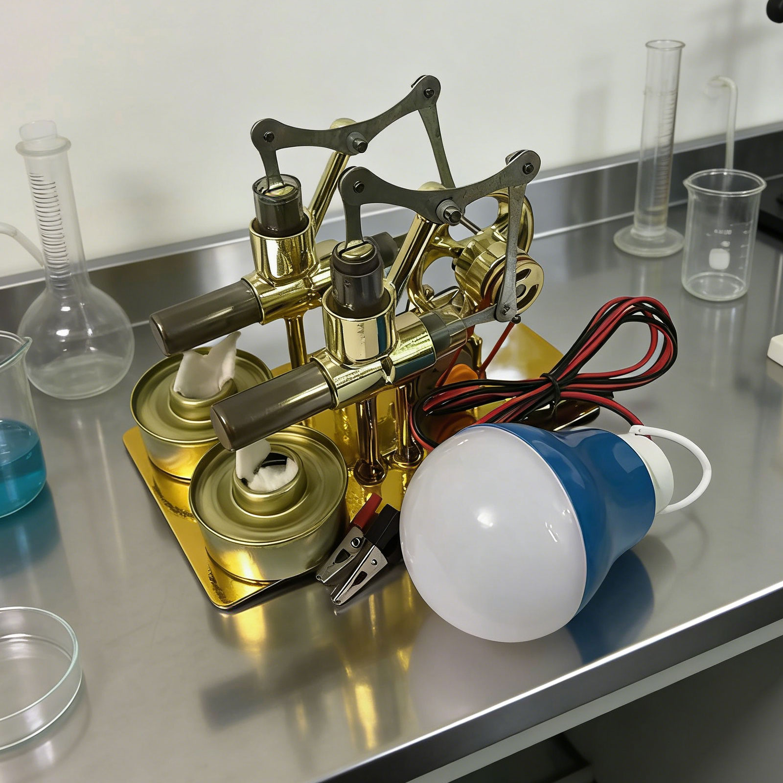 Double Cylinder Steam Power Ge - огляд і ціна Science Hobbyist