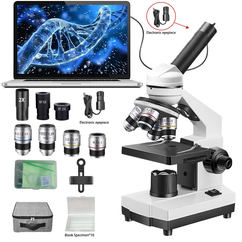40X-5000X Compound Monocular M - огляд і ціна Microscope Compound 40X