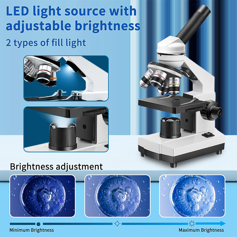 40X-5000X Compound Monocular M - огляд і ціна Microscope Compound 40X