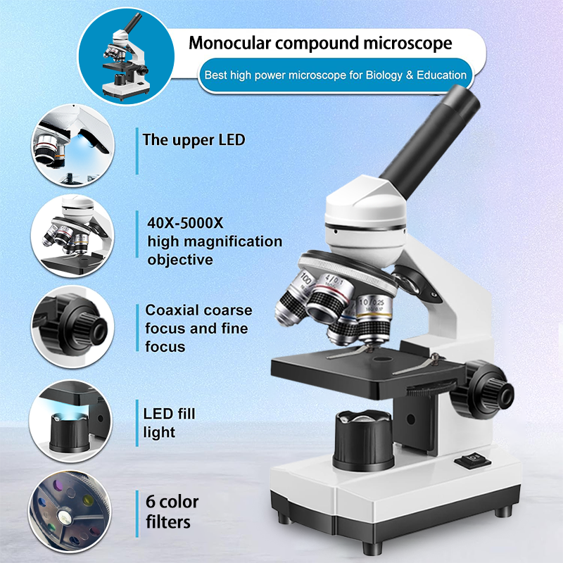 40X-5000X Compound Monocular M - огляд і ціна Microscope Compound 40X