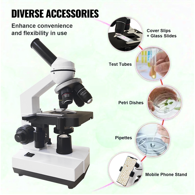 40X-2500X Professional Binocul - огляд і ціна Microscope Compound 40X