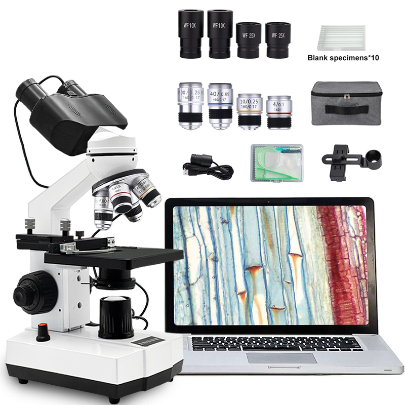 Compound Microscope,40X-2500X, - огляд і ціна Microscope Compound 40X