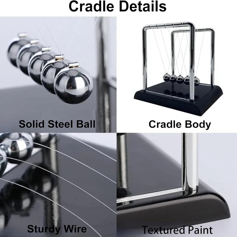 Newton's Cradle Balance Steel  - огляд і ціна Newton Cradle Large
