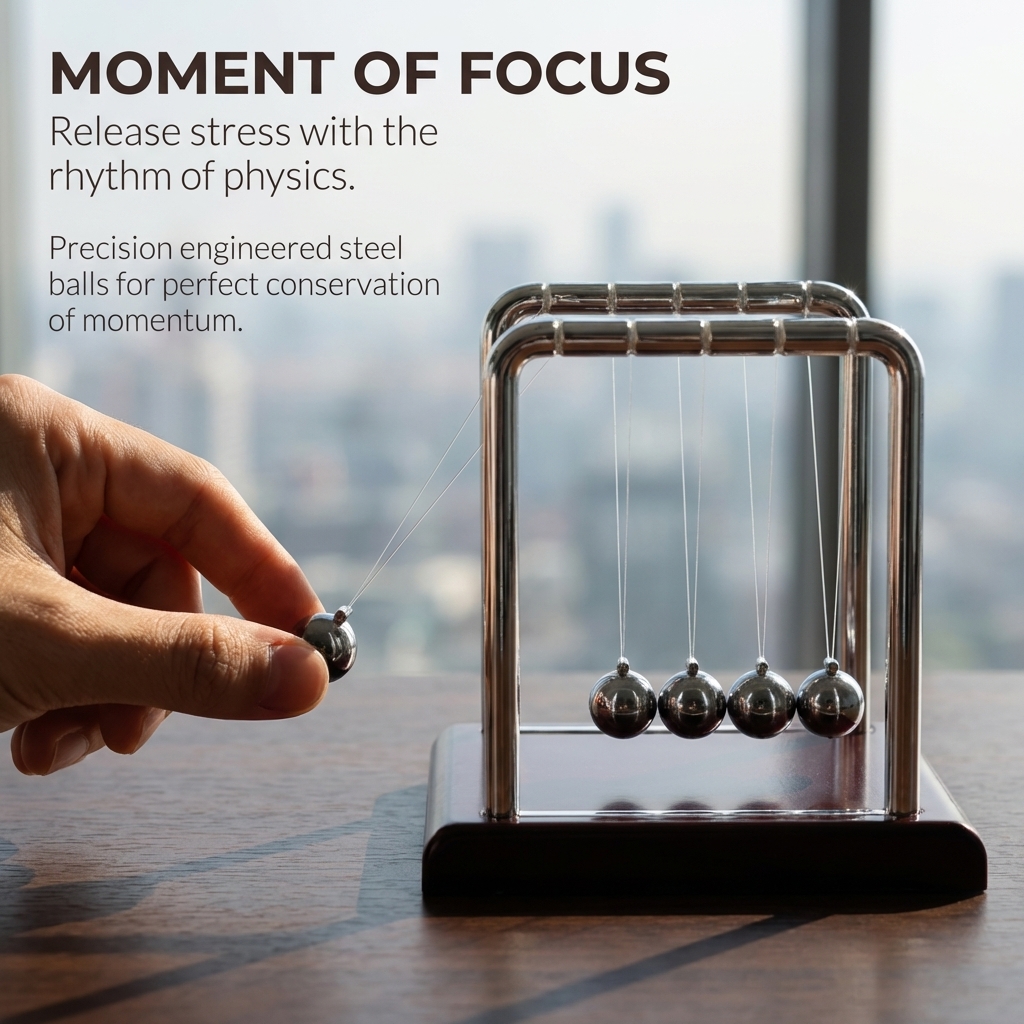 Newton Cradle Balance Pendulum - огляд і ціна Newton Cradle Large